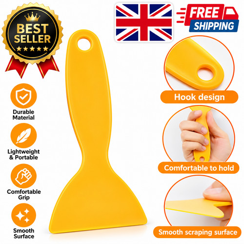 Durable plastic glass scraper - plastic,