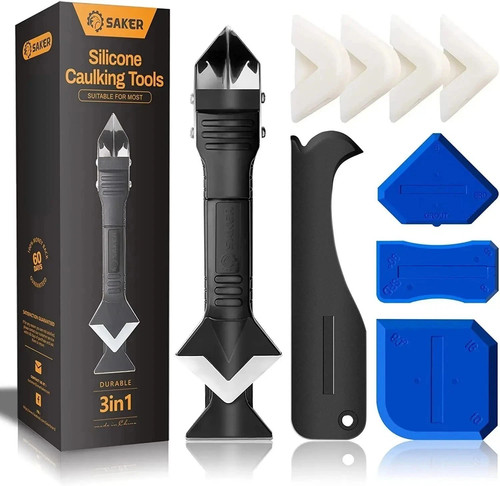 9pcs silicone caulk - 9pcs, nozzle