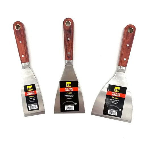 Stiff steel paint scrapers - stiff,