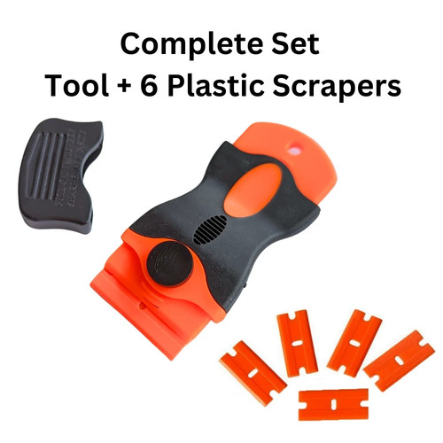 Plastic scraper tool - plastic, glass