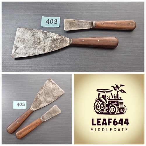 Vintage paint scrapers - 2x,