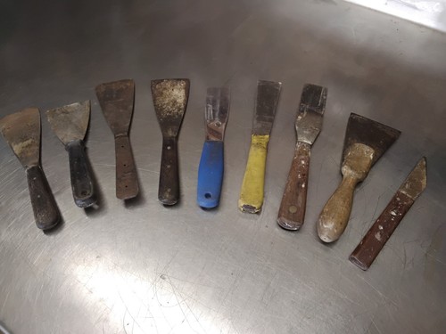 Vintage paint scrapers - vintage,