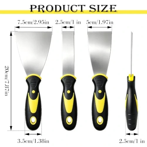 3pc paint scraper set - 3pc,